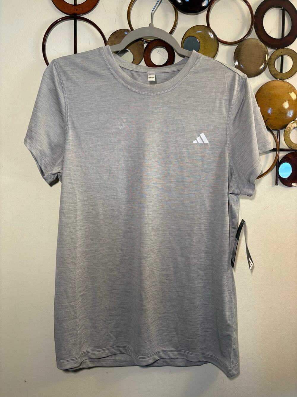 Women Adidas medium gray athletic tshirt